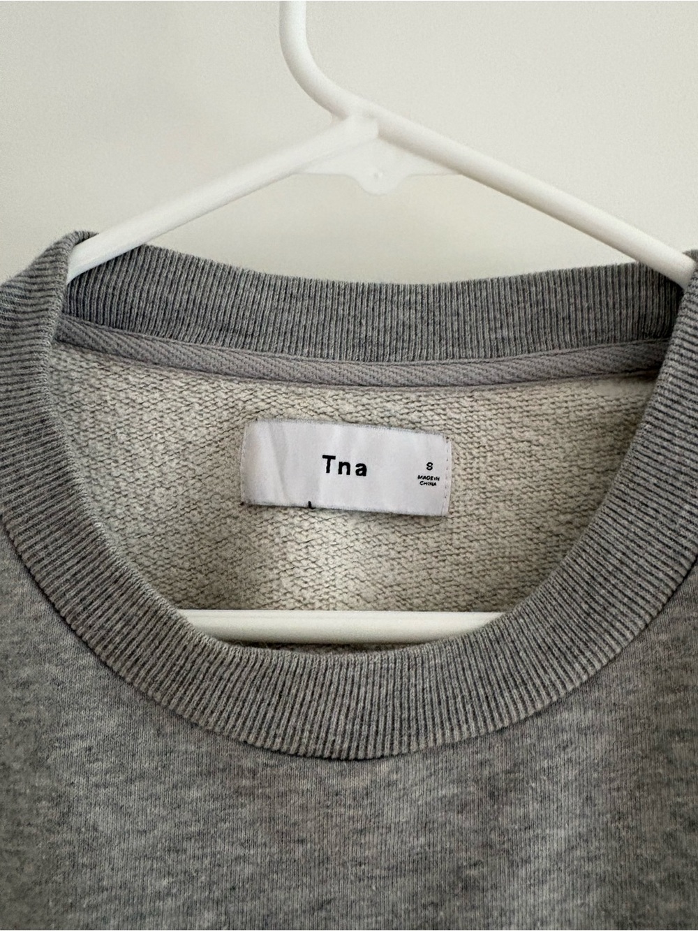 Aritzia TNA Gray Relaxed Crewneck Sweatshirt size S - Picture 3 of 8